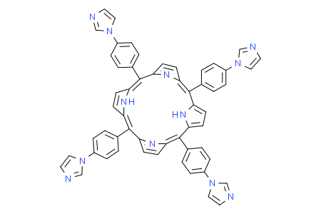 21H,23H-Porphine, 5,10,15,20-tetrakis[4-(1H-imidazol-1-yl)phenyl]- 5,10,15,20-四[4-(1H-咪唑)苯基] -21H,23H-卟吩