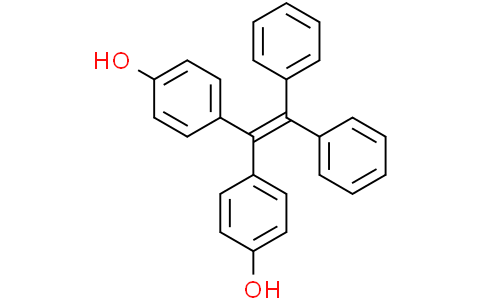 phenol, 4,4'-(2,2-diphenylethenylidene)bis- 1,2-二苯基-1,2-二(4-羥基苯)乙烯