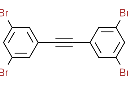 1,3-dibromo-5-[2-(3,5-dibromophenyl)ethynyl]benzene 1,2-二[3,5-二(溴苯基)]乙炔