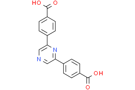 4-[6-(4-carboxyphenyl)pyrazin-2-yl]benzoic acid
