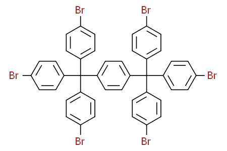 1,4-bis(tris(4-bromophenyl)methyl)benzene 1,4-雙(三(4-溴苯基)甲基)苯