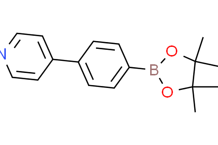 4-(4-(4,4,5,5-Tetramethyl-1,3,2-dioxaborolan-2-yl)phenyl)pyridine 4-[4-(4,4,5,5-四甲基-1,3,2-二氧硼烷-2-基)苯基]-吡啶