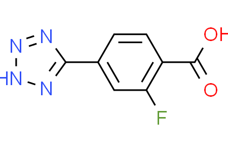 2-fluoro-4-(1H-tetrazol-5-yl)benzoic acid