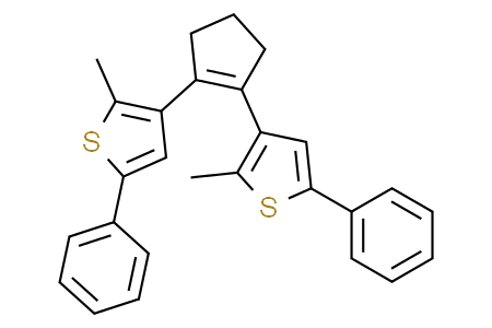 1,2-bis(2-methyl-5-phenylthiophen-3-yl)cyclopent-1-ene 1,2-二(2-甲基-5-苯基噻吩-3-基)環戊-1-烯