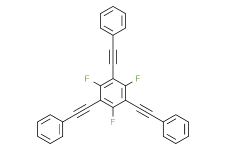 1,3,5-trifluoro-2,4,6-tris(phenylethynyl)benzene