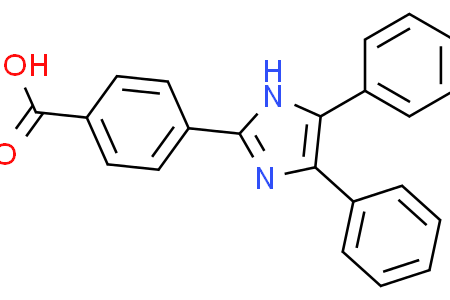 4-(4,5-diphenyl-1H-imidazol-2-yl)benzoic acid 4-(4,5-二苯基-1H-咪唑-2-基)苯甲酸