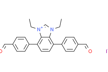 1,3-diethyl-4,7-bis(4-formylphenyl)-1H-benzo[d]imidazol-3-ium iodide