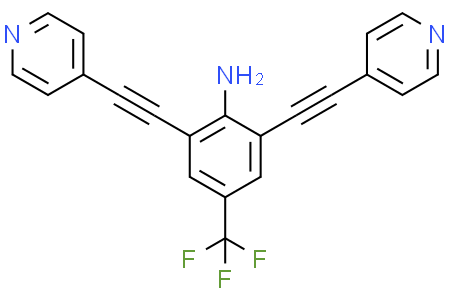 2,6-bis(pyridin-4-ylethynyl)-4-(trifluoromethyl)aniline