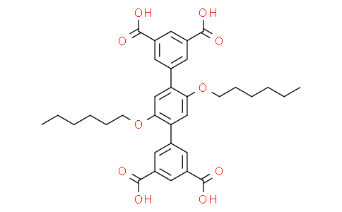 2',5'-bis(hexyloxy)-[1,1':4',1"-terphenyl]-3,3",5,5"-tetracarboxylic acid