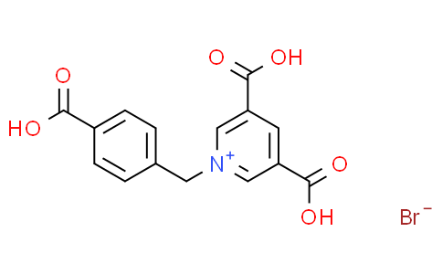 3,5-dicarboxy-1-(4-carboxybenzyl)pyridin-1-ium bromide