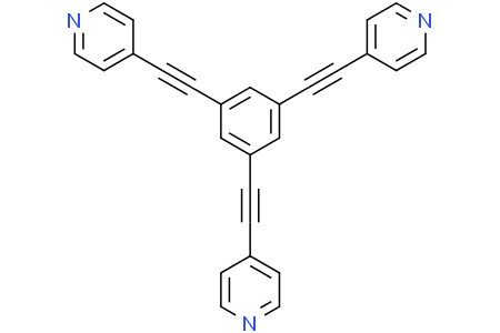 1,3,5-tris(pyridin-4-ylethynyl)benzene 1,3,5-三(吡啶-4-乙炔基)苯