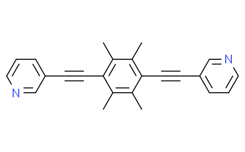 3,3'-((2,3,5,6-tetramethyl-1,4-phenylene)bis(ethyne-2,1-diyl))dipyridine