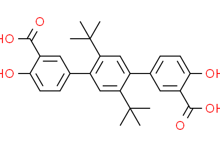 2',5'-di-tert-butyl-4,4''-dihydroxy-[1,1':4',1''-terphenyl]-3,3''-dicarboxylic acid