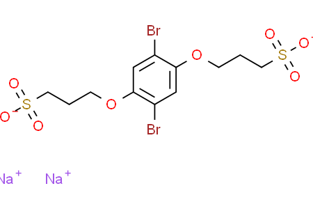 sodium 3,3'-((2,5-dibromo-1,4-phenylene)bis(oxy))bis(propane-1-sulfonate) 1,4-二溴-2,5-二(3-磺酸基丙氧基)苯 二鈉鹽