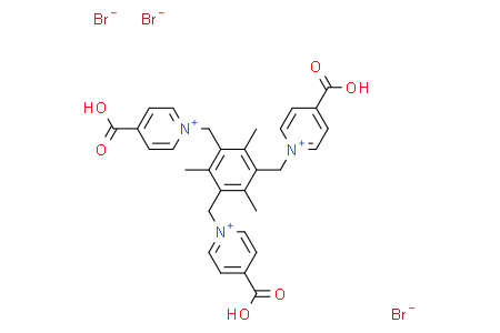 1,1',1''-((2,4,6-trimethylbenzene-1,3,5-triyl)tris(methylene))tris(4-carboxypyridin-1-ium) bromide