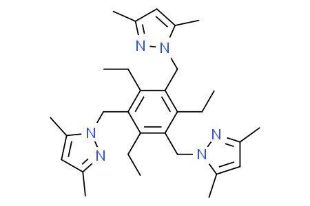 1,1',1''-((2,4,6-triethylbenzene-1,3,5-triyl)tris(methylene))tris(3,5-dimethyl-1H-pyrazole)