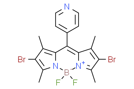 2,8-dibromo-5,5-difluoro-1,3,7,9-tetramethyl-10-(pyridin-4-yl)-5H-dipyrrolo[1,2-c:2',1'-f][1,3,2]diazaborinin-4-ium-5-uide
