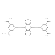 1,3-Benzenedicarboxylic acid, 5,5'-(9,10-anthracenediyldi-2,1-ethynediyl)bis- 5,5'-（蒽-9,10-二基雙（乙炔-2,1-二基））二異甲酸