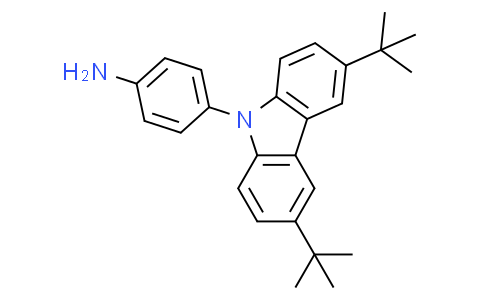 4-(3,6-di-tert-butyl-9H-carbazol-9-yl)benzenamine9-(4-苯胺基)-3,6-二叔丁基咔唑