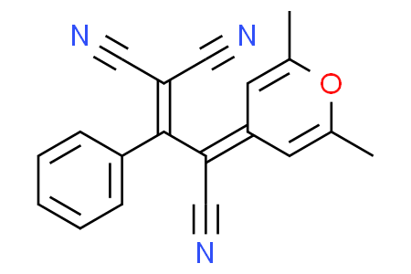 3-(2,6-dimethyl-4H-pyran-4-ylidene)-2-phenylprop-1-ene-1,1,3-tricarbonitrile