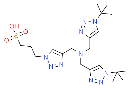 3-(4-((bis((1-(tert-butyl)-1H-1,2,3-triazol-4-yl)methyl)amino)methyl)-1H-1,2,3-triazol-1-yl)propane-1-sulfonic acid
