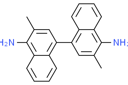 3,3'-Dimethyl-[1,1'-binaphthalene]-4,4'-diamine 3,3'-二甲基-[1,1'-聯萘]-4,4'-二胺