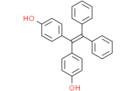 phenol, 4,4'-(2,2-diphenylethenylidene)bis- 1,2-二苯基-1,2-二(4-羥基苯)乙烯