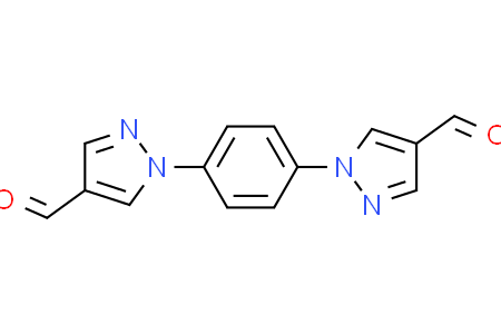 1H-Pyrazole-4-carboxaldehyde,1,1'-(1,4-phenylene)bis
