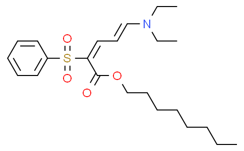 Octyl 5-N,N-diethylamino-2-phenylsulfonyl-2,4-pentadienoate 5-N,N-二乙基氨基-2-苯基磺酰基-2,4-戊二烯酸辛酯