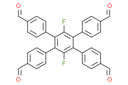 3',6'-difluoro-4',5'-bis(4-formylphenyl)-[1,1':2',1''-terphenyl]-4,4''-dicarbaldehyde