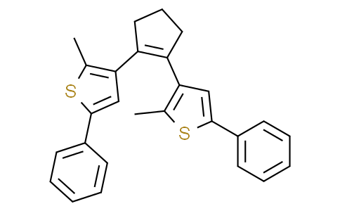 1,2-bis(2-methyl-5-phenylthiophen-3-yl)cyclopent-1-ene 1,2-二(2-甲基-5-苯基噻吩-3-基)環戊-1-烯