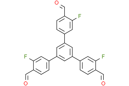 1,3,5-tris(3-fluoro-4-formylphenyl)benzene 1,3,5-三(3,3",3'''-三氟-4',4'',4'''-三(對甲酰基苯基)苯