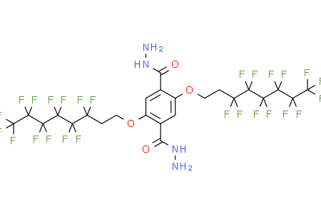 2,5-bis((3,3,4,4,5,5,6,6,7,7,8,8,8-tridecafluorooctyl)oxy)terephthalohydrazide 2,5-二(3,3,4,4,5,5,6,6,7,7,8,8,8-三氟乙酰基)對苯二酰肼