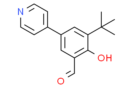 3-(tert-butyl)-2-hydroxy-5-(pyridin-4-yl)benzaldehyde