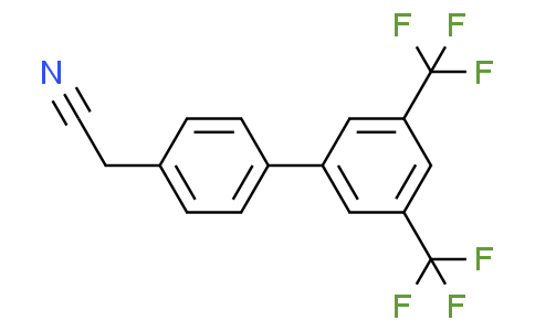 2-(3',5'-bis(trifluoromethyl)-[1,1'-biphenyl]-4-yl)acetonitrile