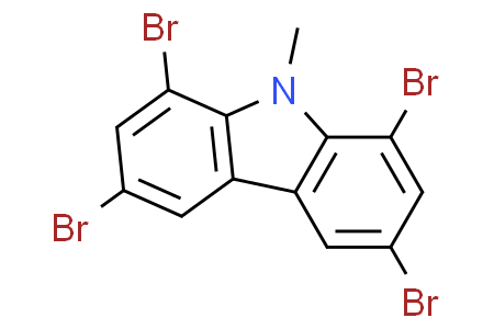 1,3,6,8-tetrabromo-9-methyl-9H-carbazole 1,3,6,8-四溴-9-甲基-9h-咔唑