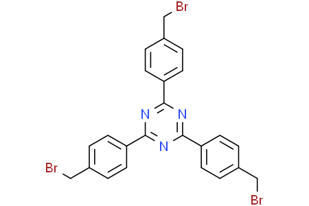 2,4,6-Tris-(4-bromomethyl-phenyl)-[1,3,5]triazine 2,4,6-三-(4-溴甲基-苯基)-[1,3,5]三嗪