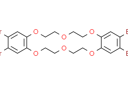 2,3,13,14-tetrabromo-6,7,9,10,17,18,20,21-octahydrodibenzo[b,k][1,4,7,10,13,16]hexaoxacyclooctadecine 二(3,4-二溴苯)並-18-冠醚-6