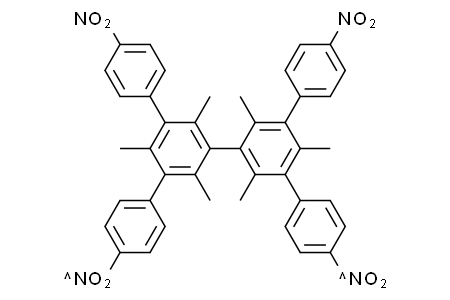 2',2",4',4",6',6"-hexamethyl-4,4"'-dinitro-5',5"-bis(4-nitrophenyl)-1,1':3',1":3",1"'-quaterphenyl