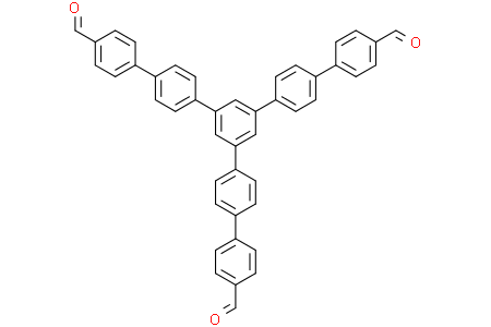 4-[4-[3,5-bis[4-(4-formylphenyl)phenyl]phenyl]phenyl]benzoic acid 1,3,5-三(4'-醛基[1,1'-聯苯]-4-基)苯