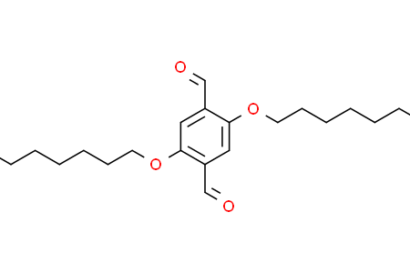 2,5-bis(heptyloxy)benzene-1,4-dialdehyde 2,5-二庚氧基-1,4-對苯二甲醛