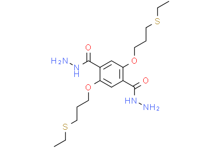2,5-bis(3-(ethylthio)propoxy)terephthalohydrazide 2,5-雙(3-(乙硫基)丙氧基)對苯二甲酰肼