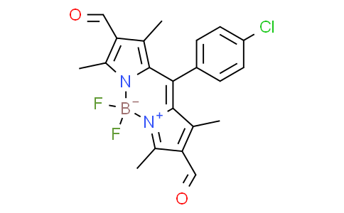 10-(4-chlorophenyl)-5,5-difluoro-2,8-diformyl-1,3,7,9-tetramethyl-5H-dipyrrolo[1,2-c:2',1'-f][1,3,2]diazaborinin-4-ium-5-uide