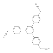 2,2'-(5'-(4-(cyanomethyl)phenyl)-[1,1':3',1''-terphenyl]-4,4''-diyl)diacetonitrile 1,3,5-三(4-氰基甲基苯)苯