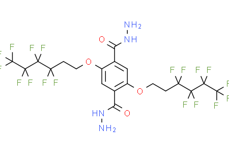 2,5-bis((3,3,4,4,5,5,6,6,6-nonafluorohexyl)oxy)terephthalohydrazide 2,5-雙((3,3,4,4,5,5,6,6,6-非氟己基)氧基)對苯二酰肼