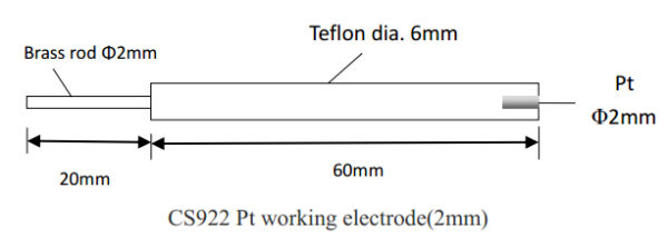 Platinum working electrode (CS922) 鉑工作電極：圖片 3